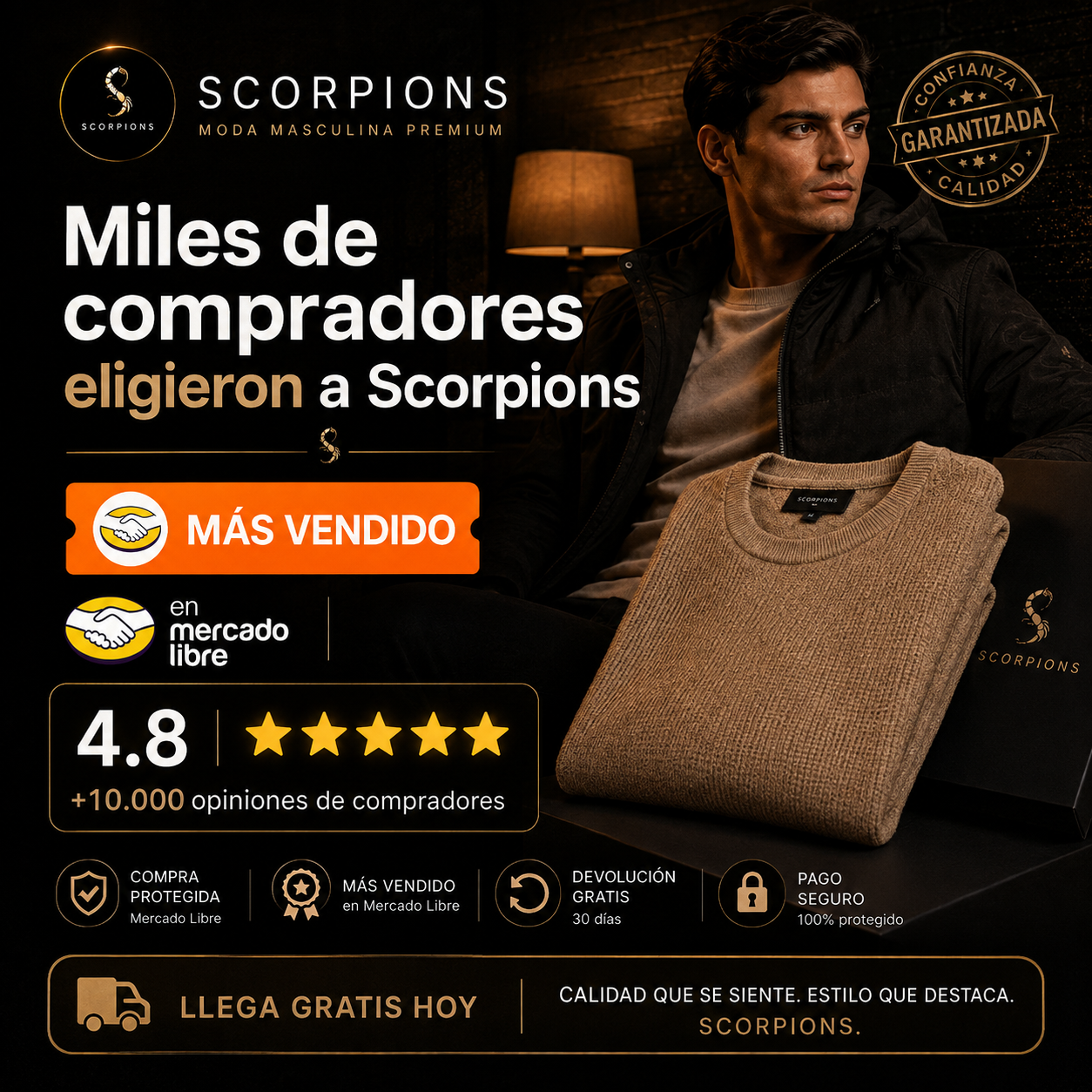 Scorpions en Mercado Libre: compradores, calificación y beneficios de compra