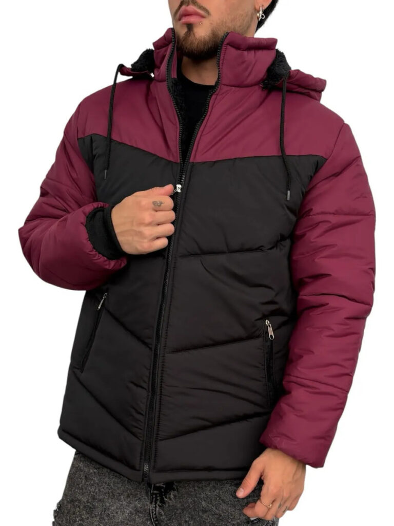Campera Inflada Hombre Chaqueta Premium Impermeable Cn Polar