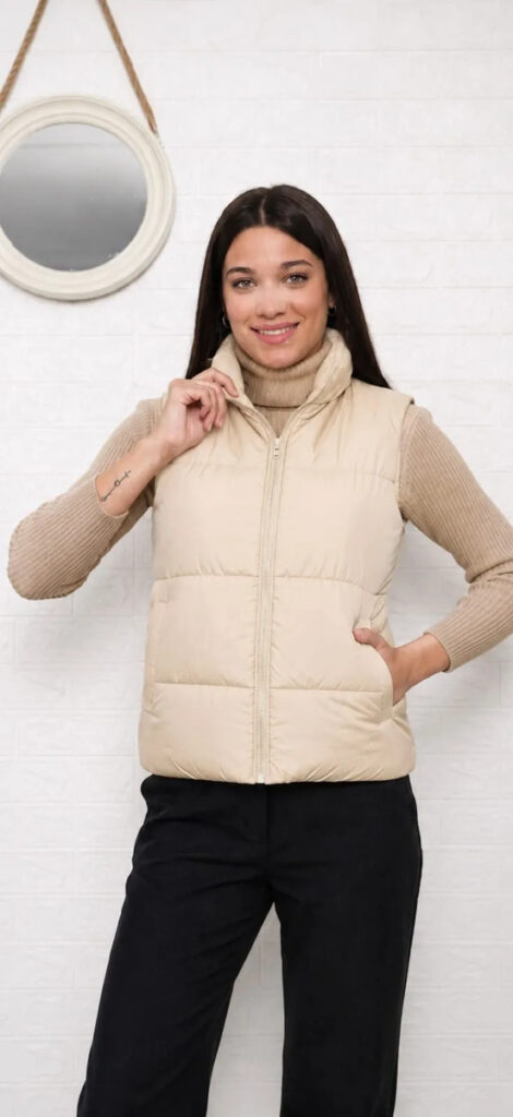 Chaleco Inflable Mujer Invierno