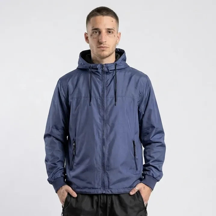Campera Rompevientos Hombre Lisa 100% Impermeable