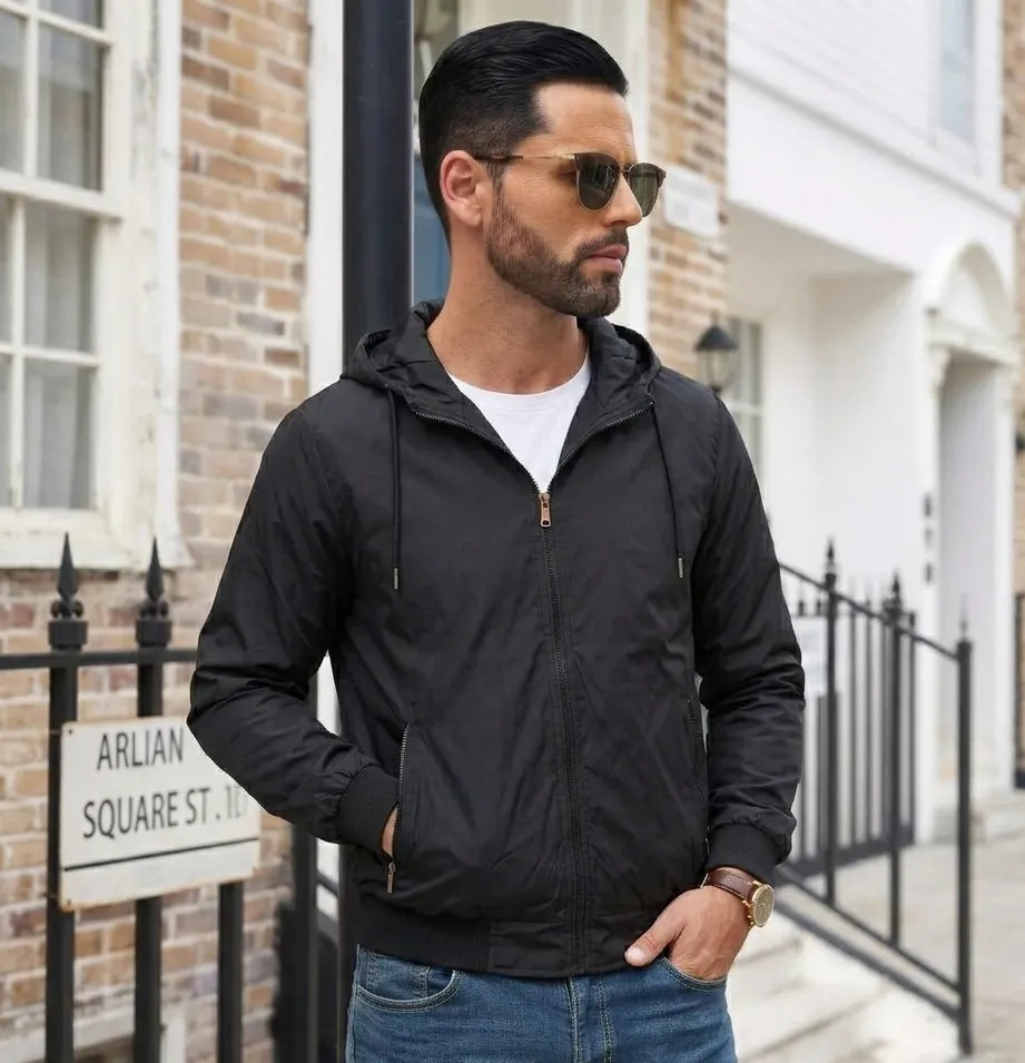 Campera Rompeviento Hombre Chaqueta Bomber Impermeable