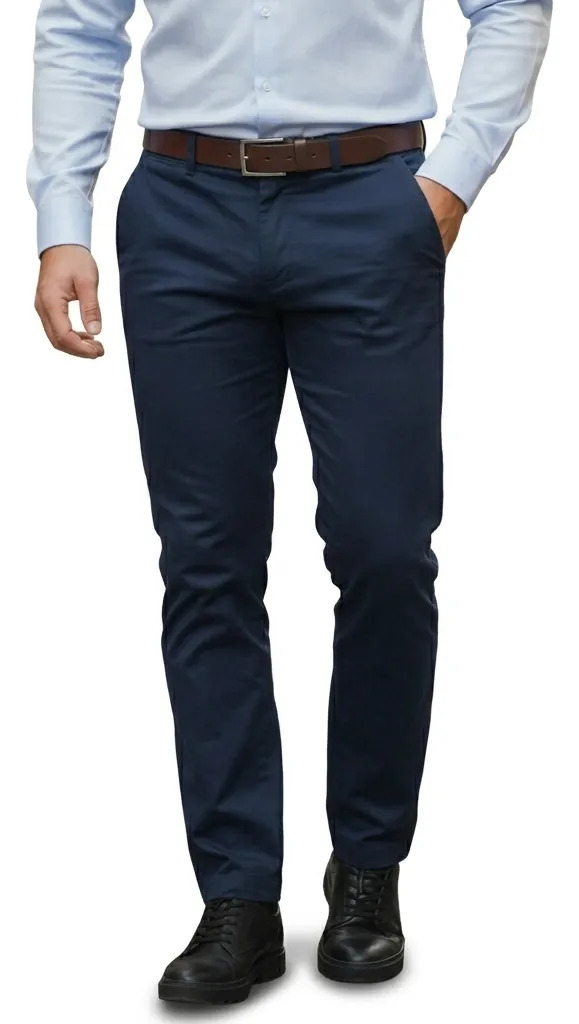 Pantalón Chino Hombre Gabardina Elastizada Calidad Premium